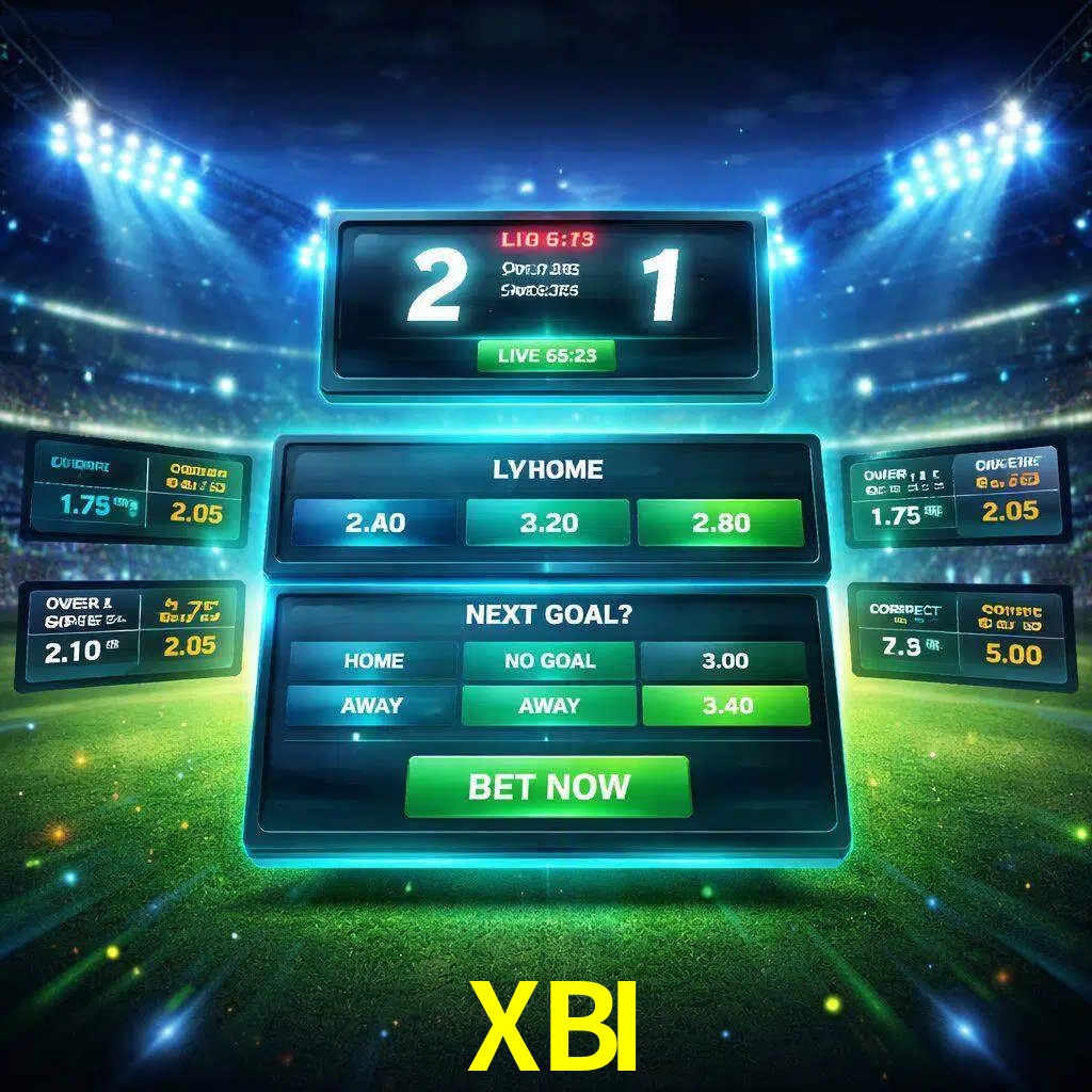 Vista de apuestas en vivo XBI durante un partido en curso