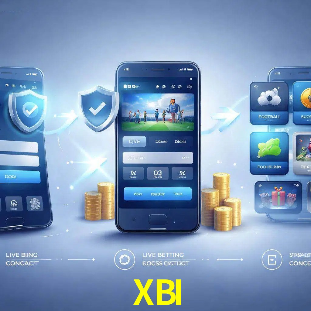 Pasos de acceso a la app XBI en pantalla de teléfono móvil