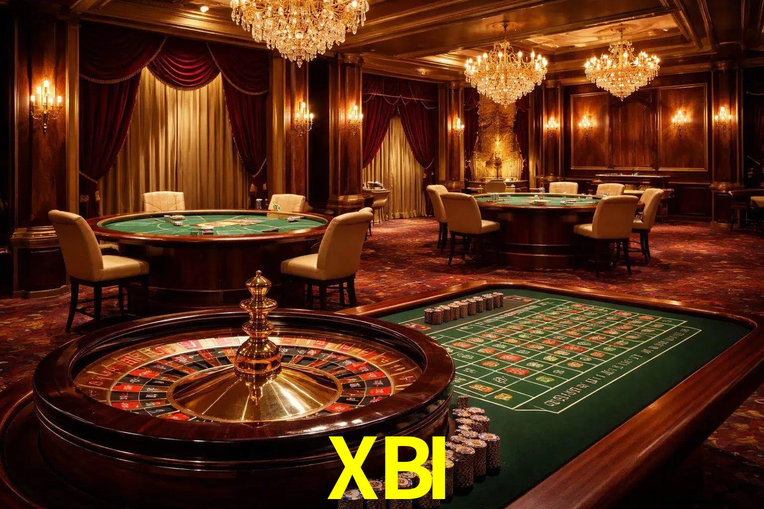 Una escena premium de mesa de casino en vivo con cartas, elementos de ruleta y un ambiente pulido de estudio de transmisión.